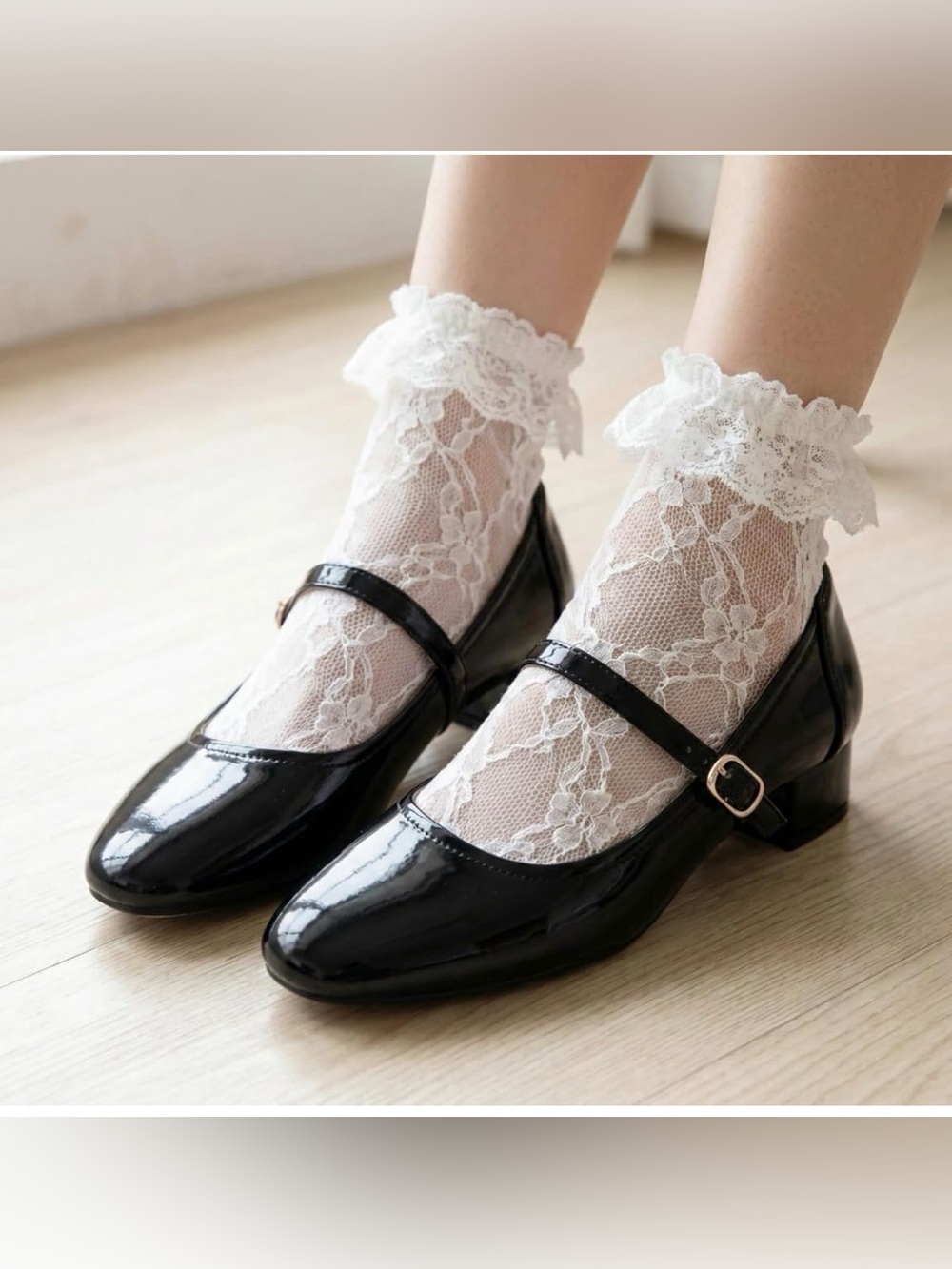 Mary Jane Shoes Women Pumps size 7,5  Low Heel Comfortable black